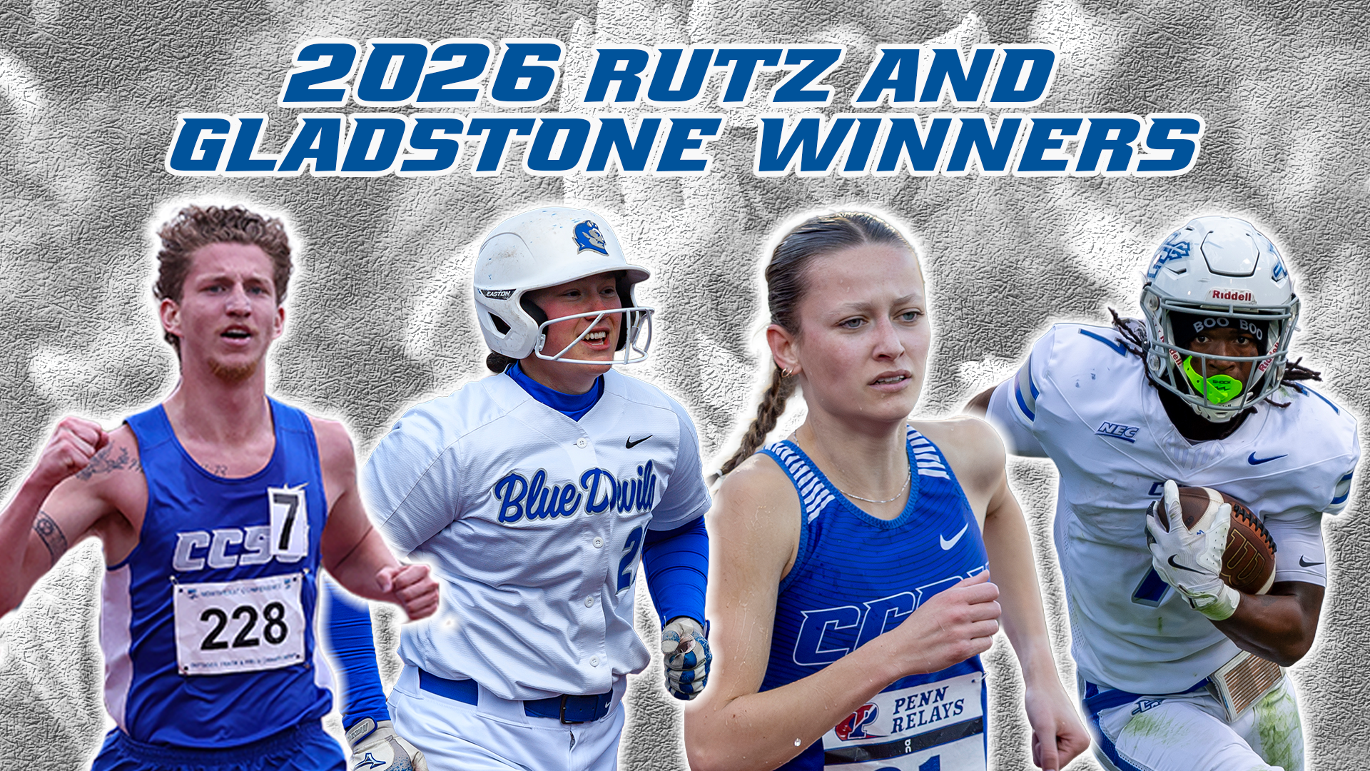 James Sullivan, Grace Lawton, Maegan Desmarais and Elijah Howard were named the 2026 Rutz and Gladstone Award Winners.