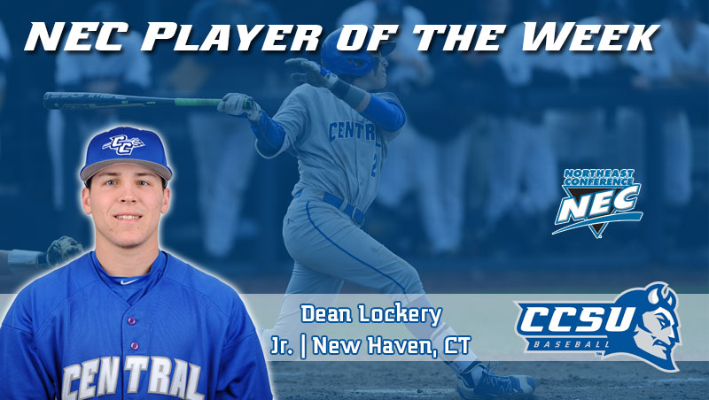 Lockery Named NEC Baseball Player of the Week