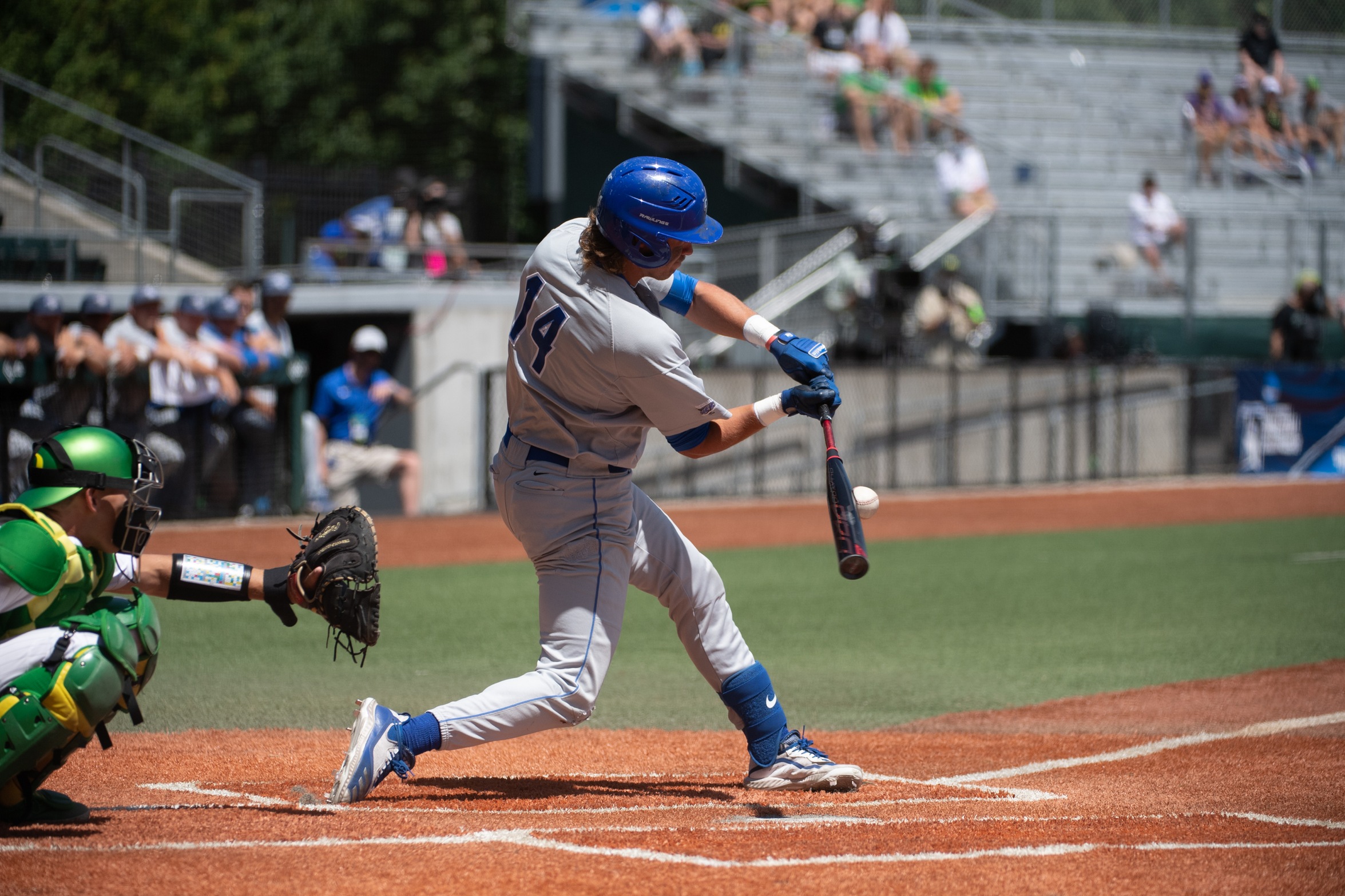 Baseball Outslugged at #14 Oregon in NCAA Regional Opener