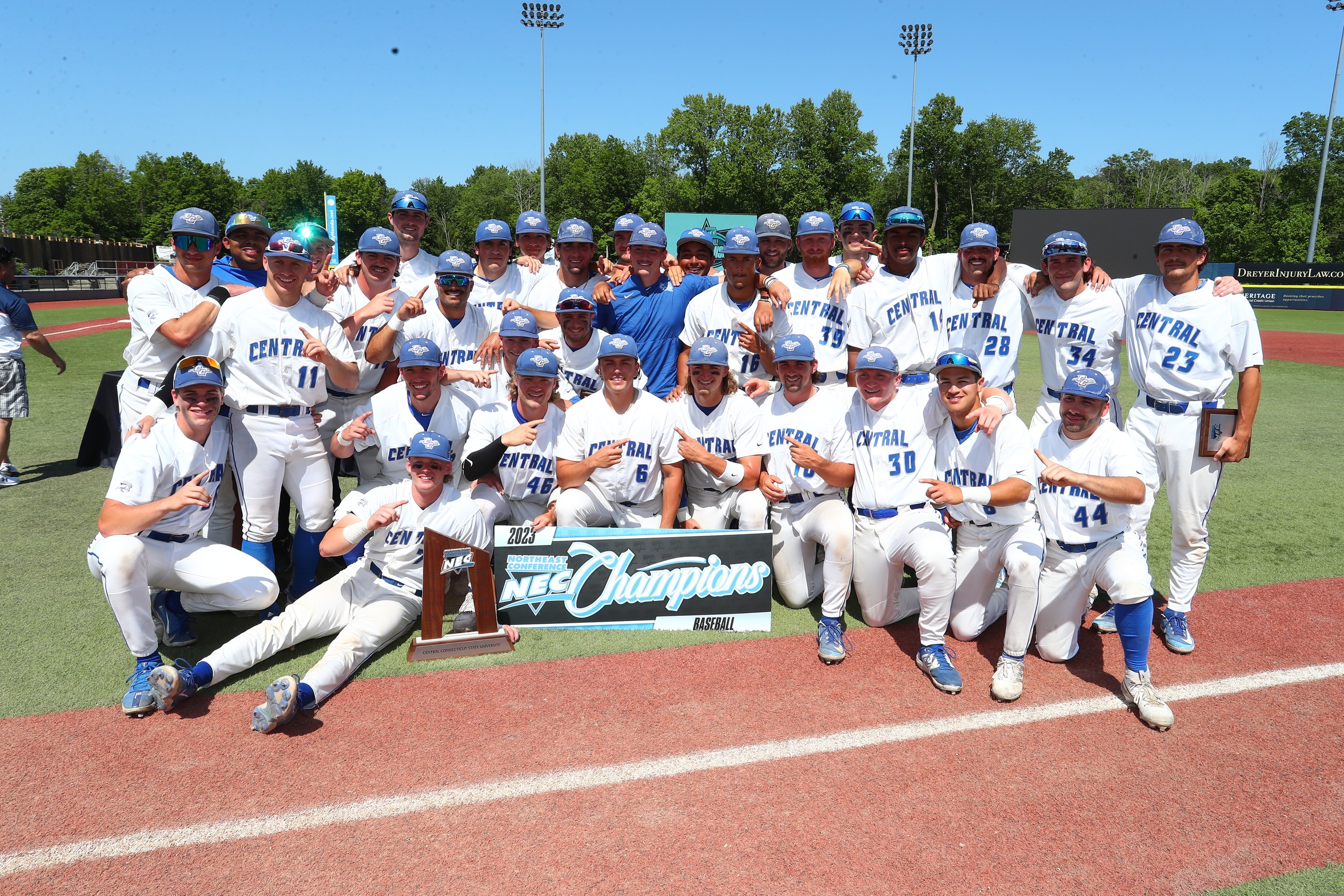 CCSU won its 8th Northeast Conference championship on Sunday. (Larry Levanti Photography)