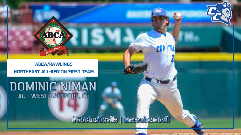 Niman Earns ABCA/Rawlings Northeast All-Region First Team Honors