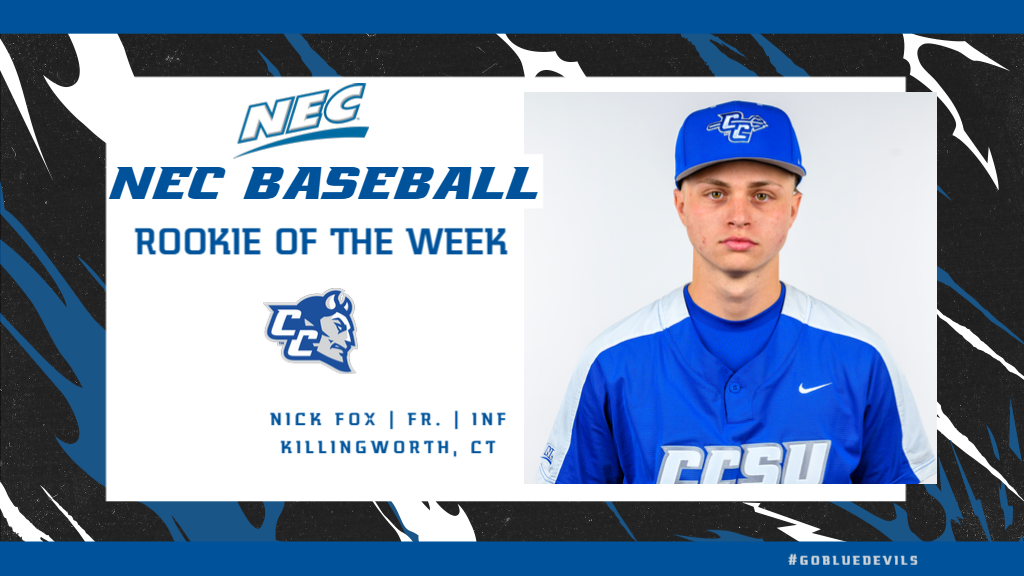 Fox Earns Weekly NEC Baseball Rookie Honor
