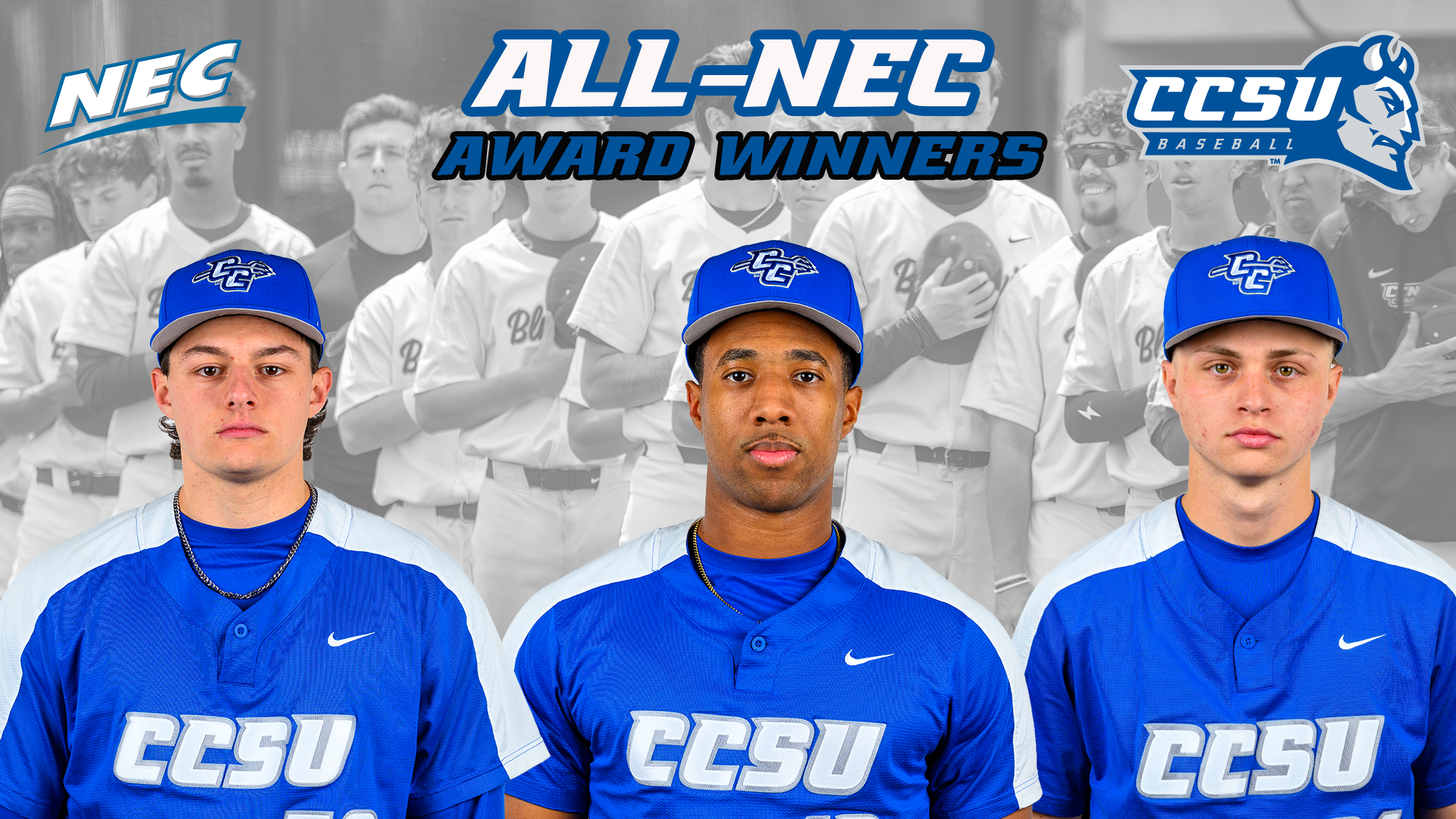 Baseball Trio Earn All-NEC Recognition