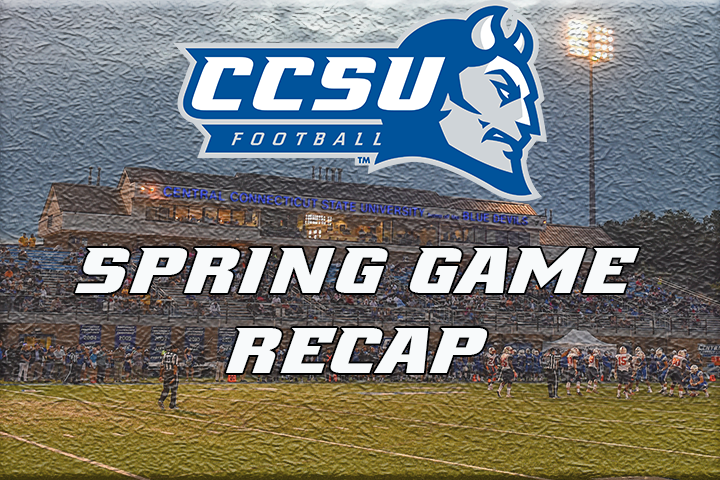 Football Caps Spring Season With Blue-White Game