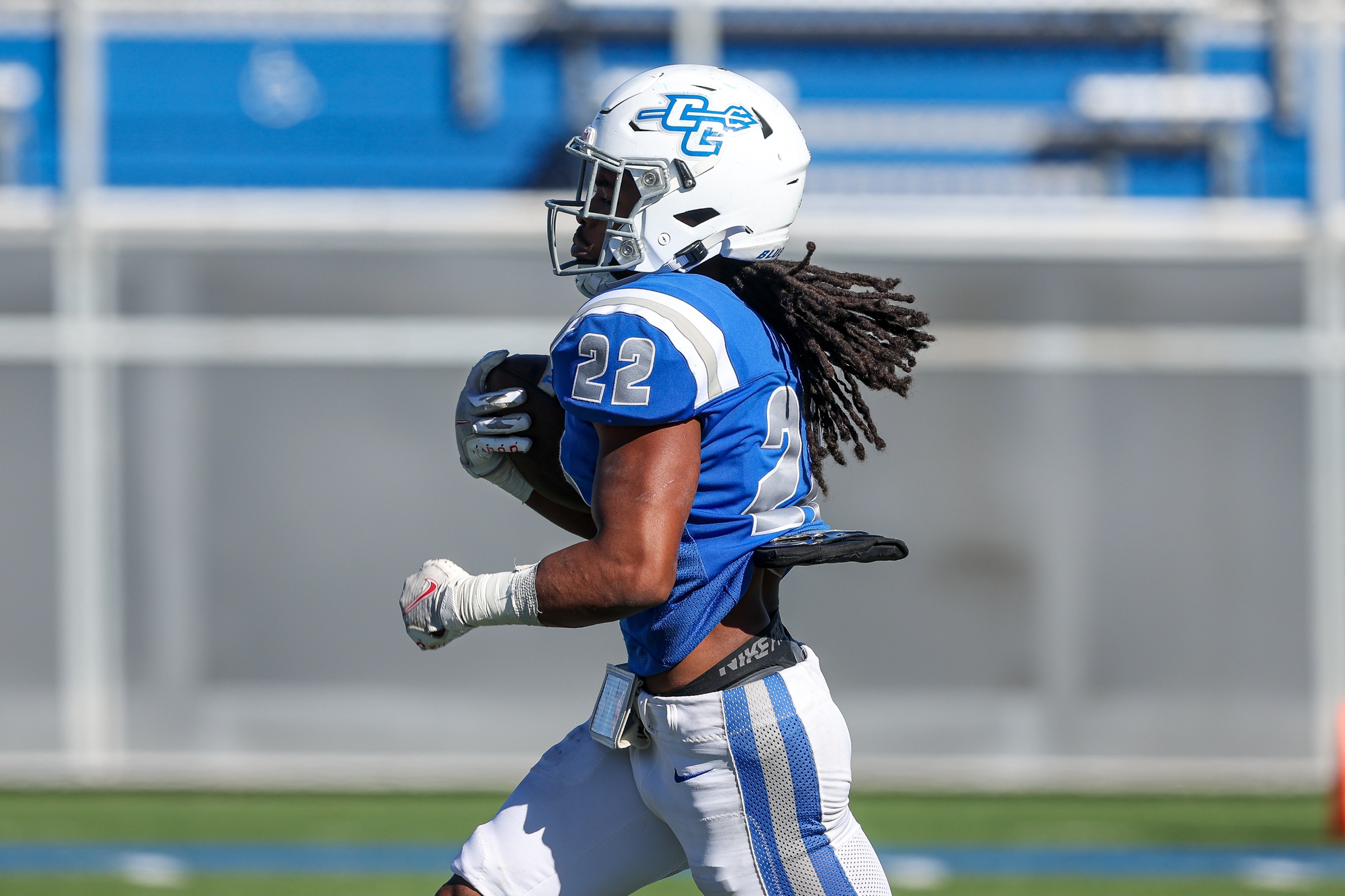 Jadon Turner was named the NEC Football Special Teams Player of the Week on Monday, after recording 137 all-purpose yards at Stonehill. (Photo: Brian Foley for SM Photo)