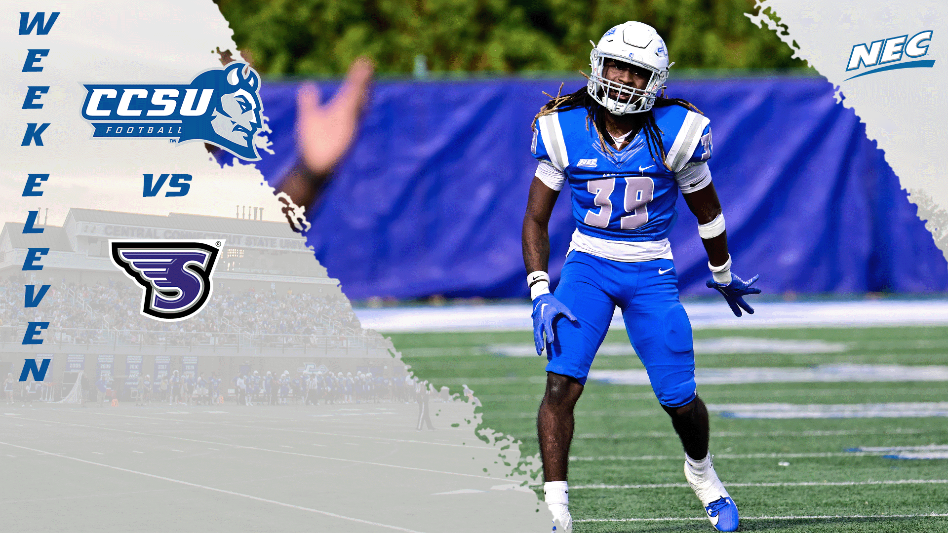 The CCSU football team travels to Stonehill on Saturday for a NEC Football contest: (Photo: Mike Orazzi for SM Photo)