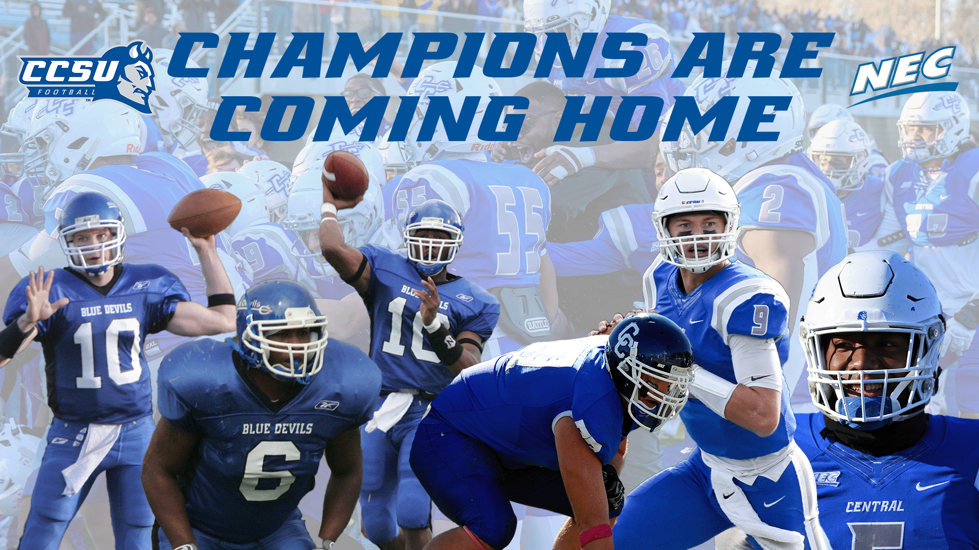 A representative from each of the Blue Devils six NEC Football championship teams will represent the program as honorary game captains at Saturday's game versus Duquesne.