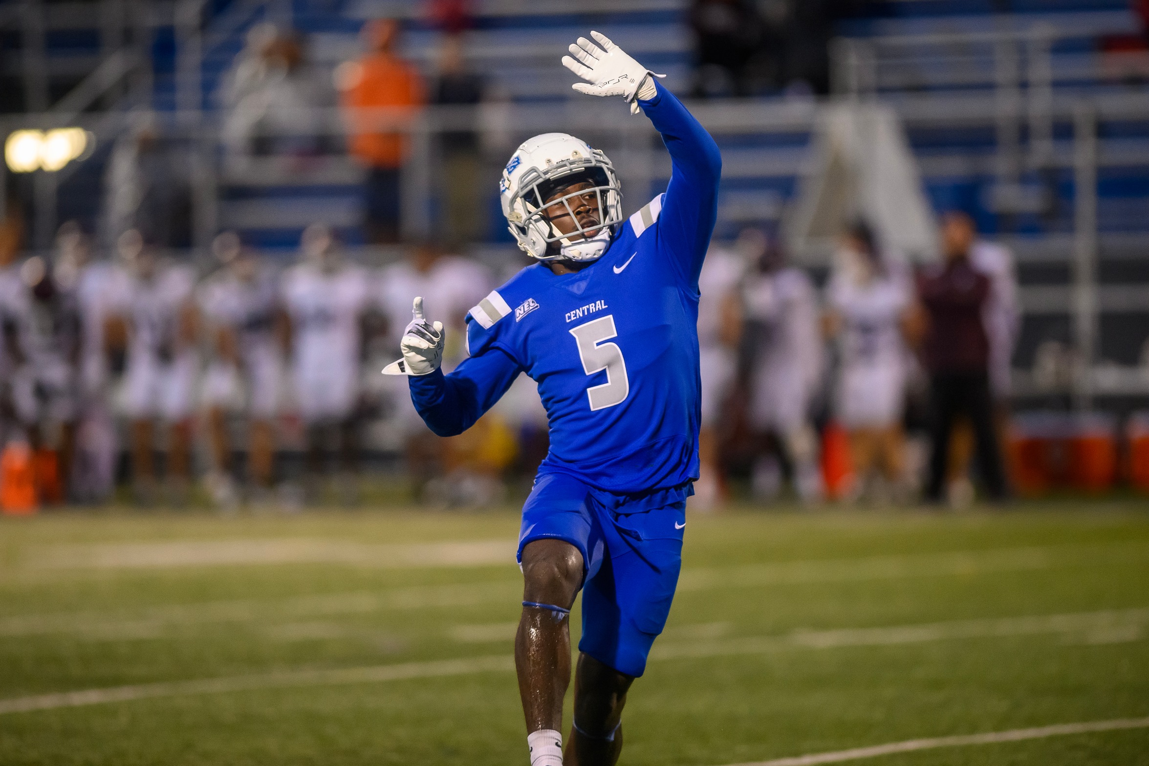 Kimal Clark had a career-high 18 tackles in the game at UMass on September 21st. (Photo: Steve McLaughlin)