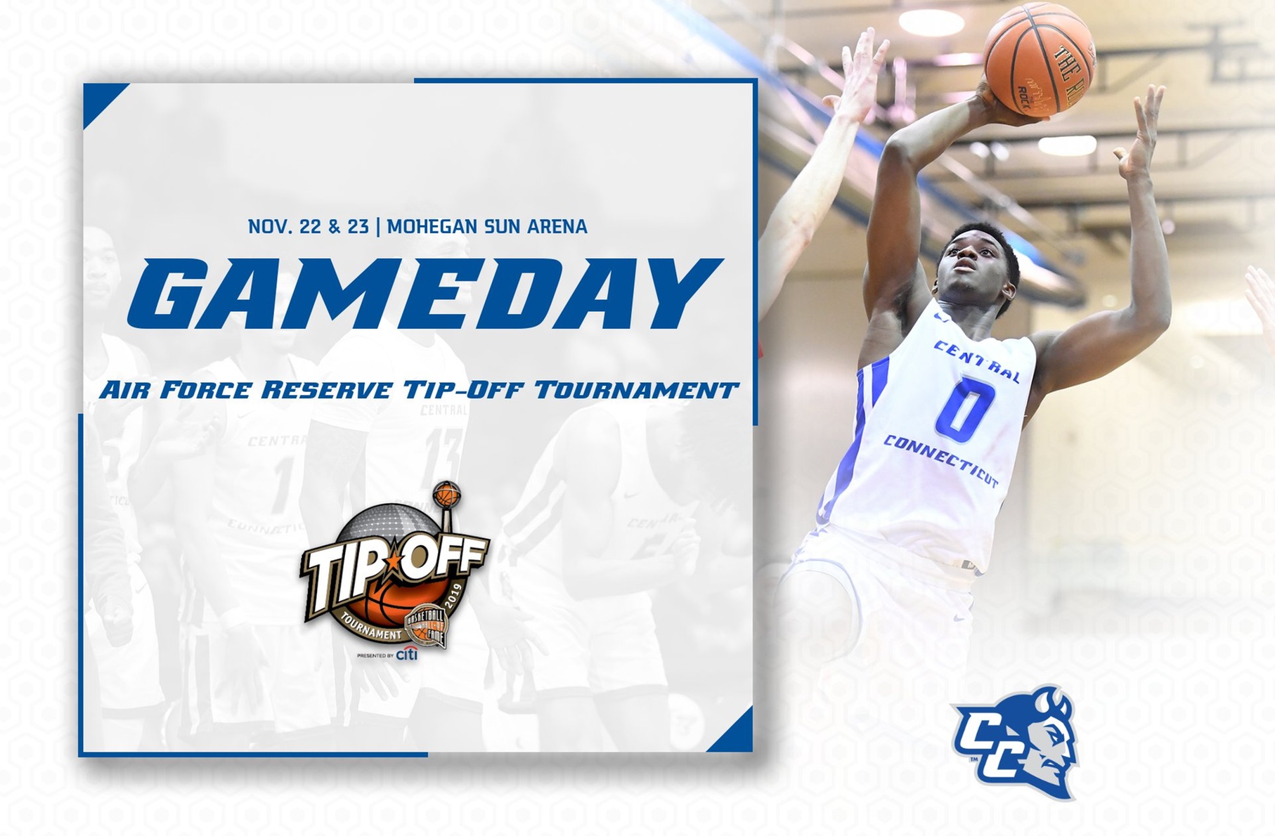 Men's Basketball Plays at Mohegan Sun Arena on Saturday and Sunday
