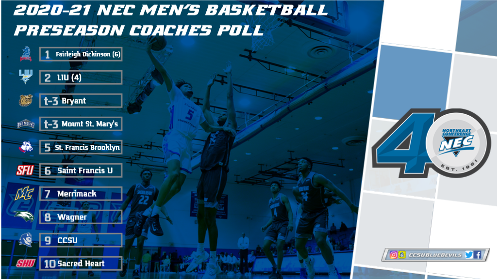 Northeast Conference Announces Preseason Poll During Virtual Media Day