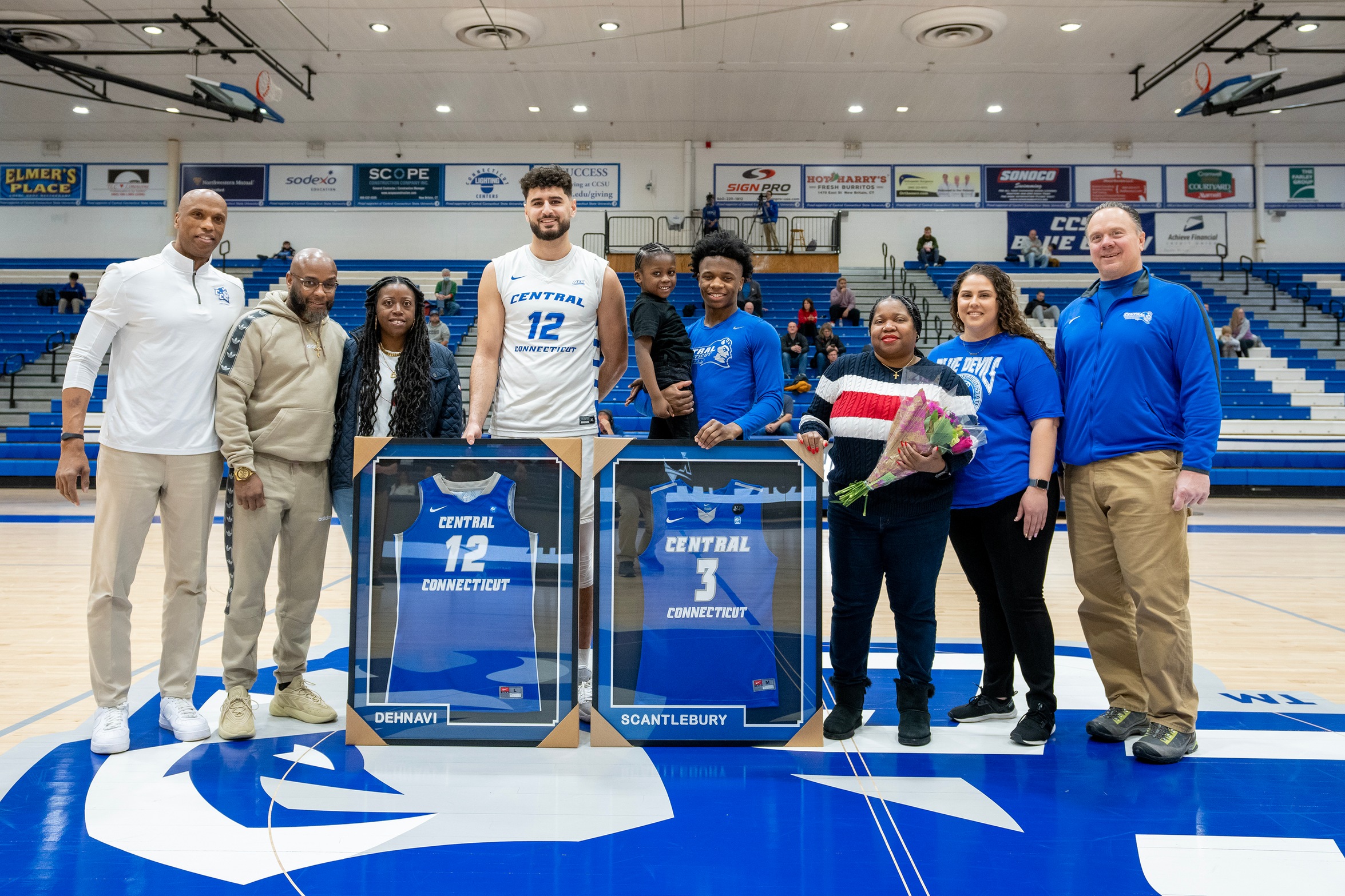 Arian Dehnavi and Nigel Scantlebury were recognized on Senior Day (Steve McLaughlin Photography)