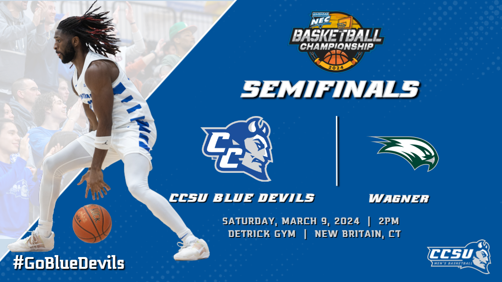 Men's Basketball Hosts Wagner in NEC Semifinals Saturday