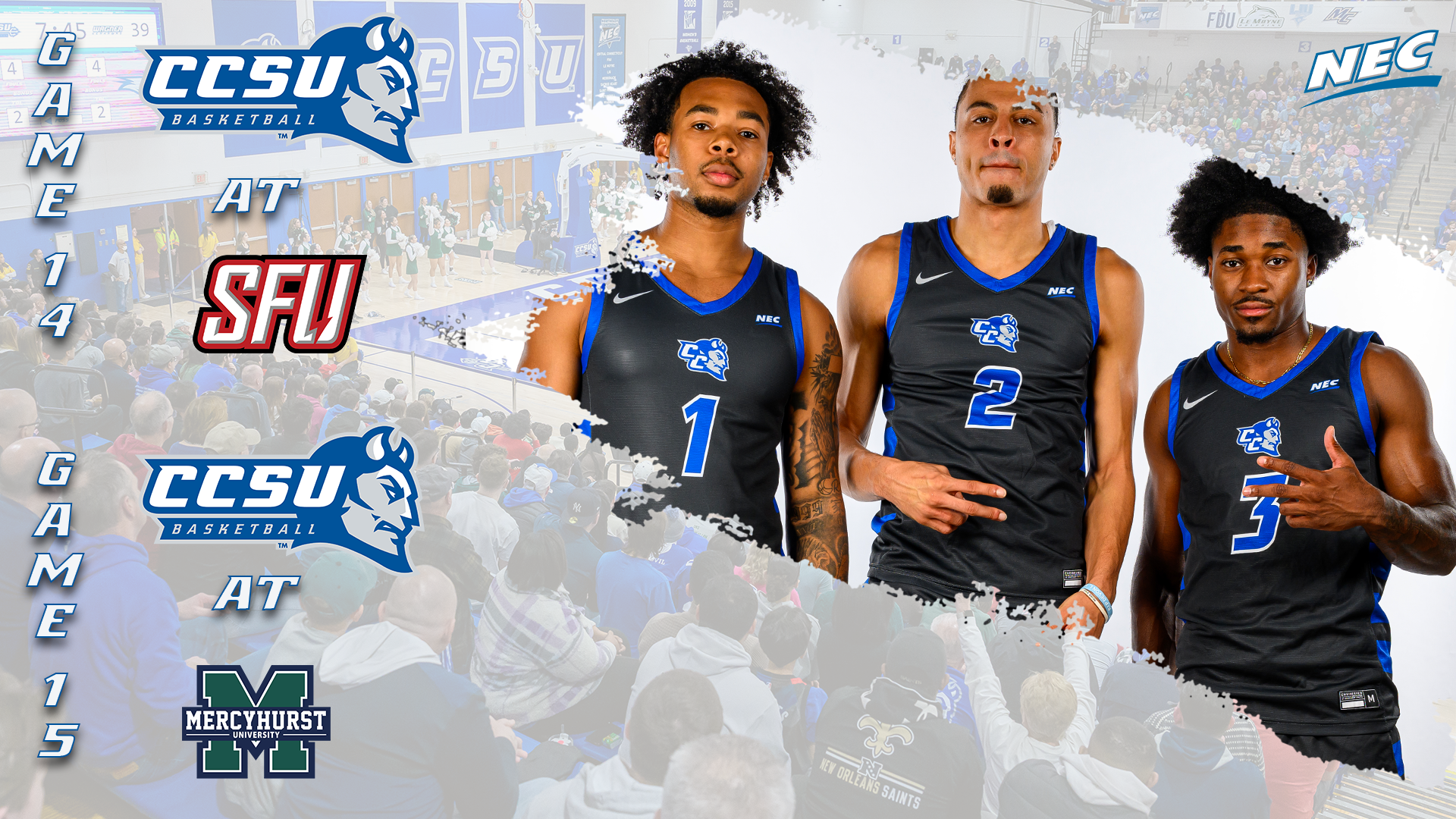 Men's Basketball Begins Northeast Conference Play With a Pair of Road Games