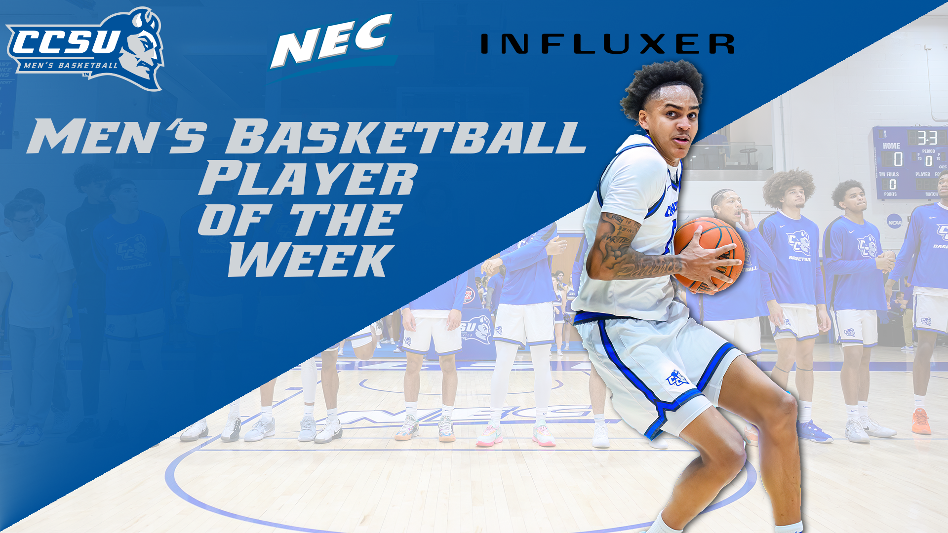 Smith, Jr. Named Influxer/NEC Men's Basketball Player of the Week