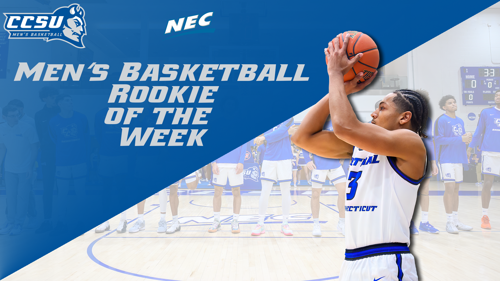 Roddy Jones Named NEC Rookie of the Week on Monday