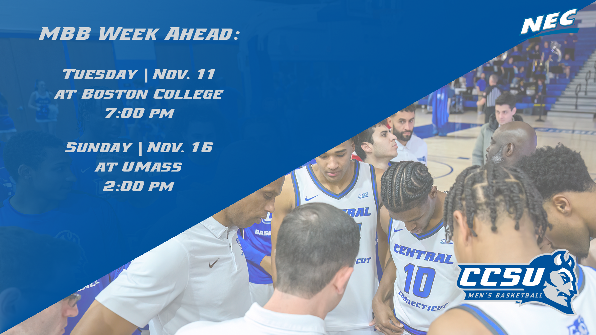 Men's Basketball Hits the Road for Pair Beginning Tuesday at Boston College