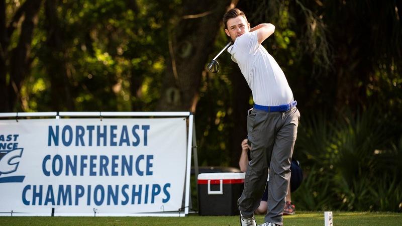 Men's Golf Mantains Lead After Second Day of NEC Championships