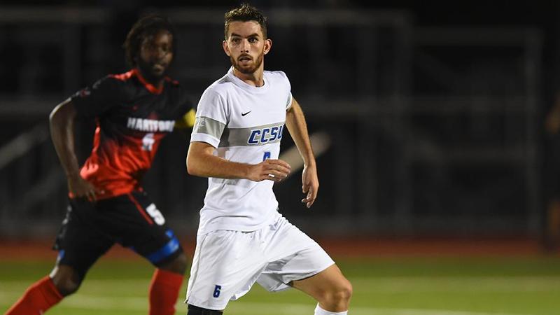 Men's Soccer Downed by Hartford, 2-1
