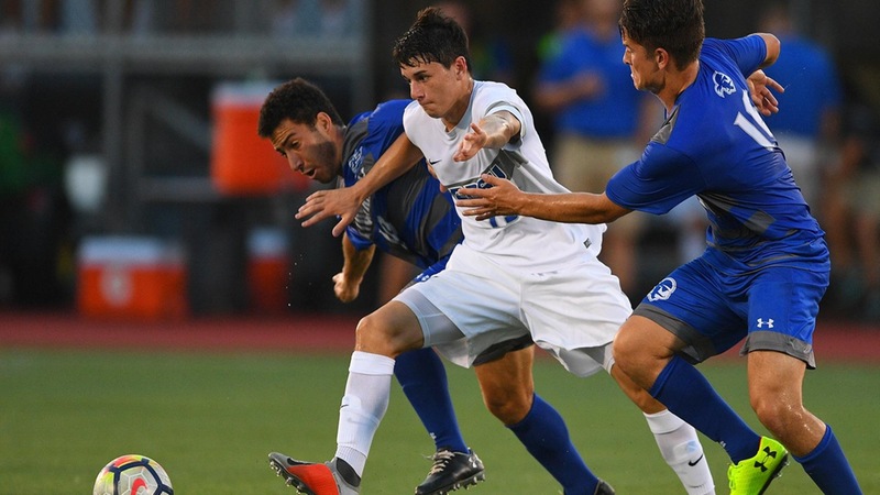 Men's Soccer Shutout at Seton Hall in Season-Opener