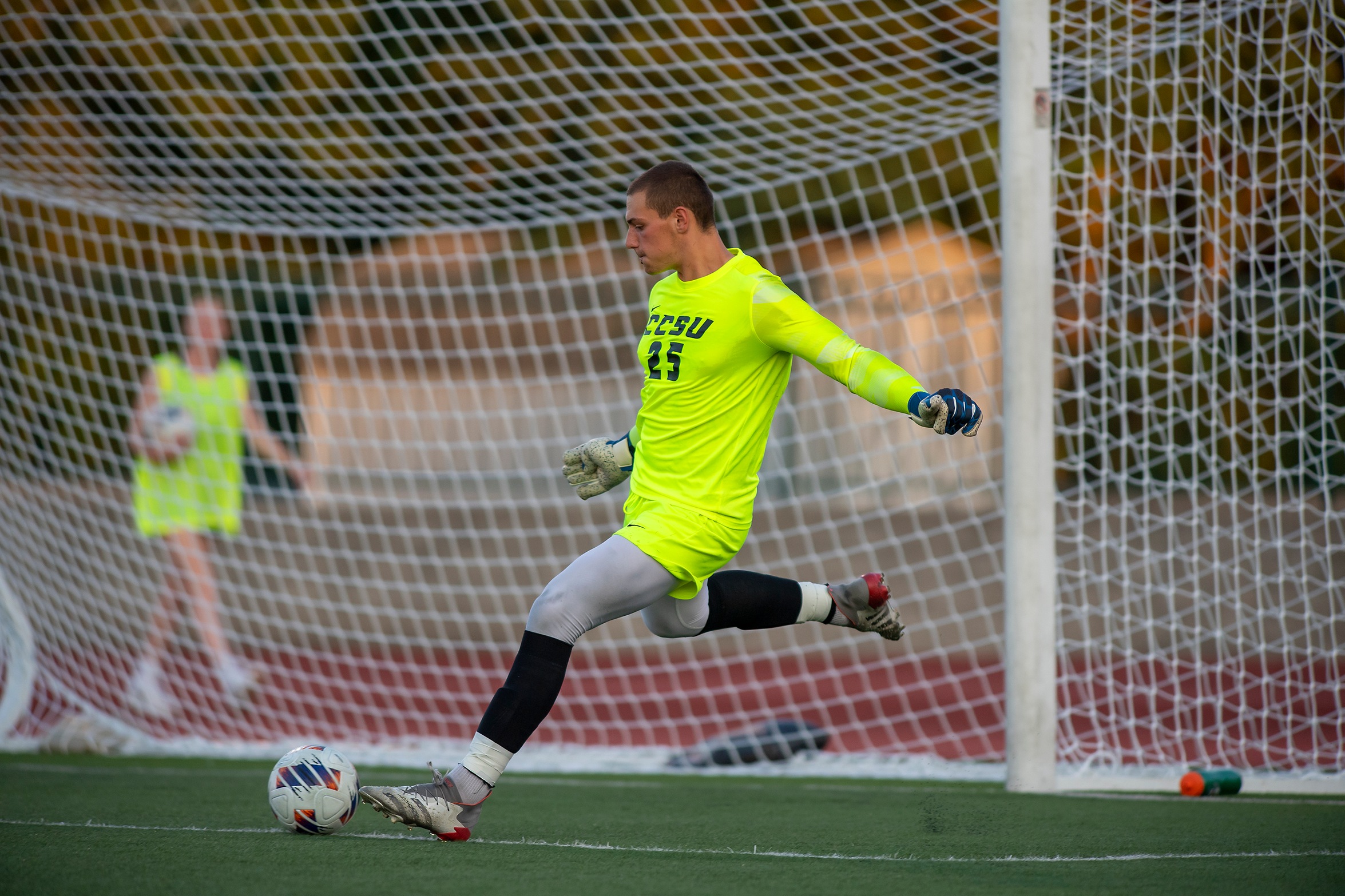 Mick Sipples made six saves at UMass (Steve McLaughlin Photography)