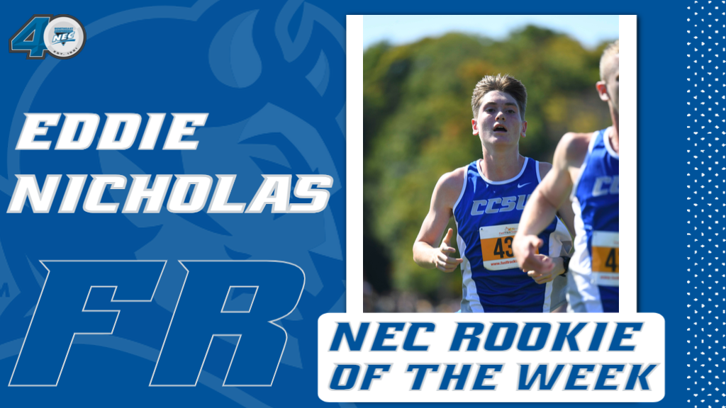 Eddie Nicholas Earns Third Rookie of the Week Honor