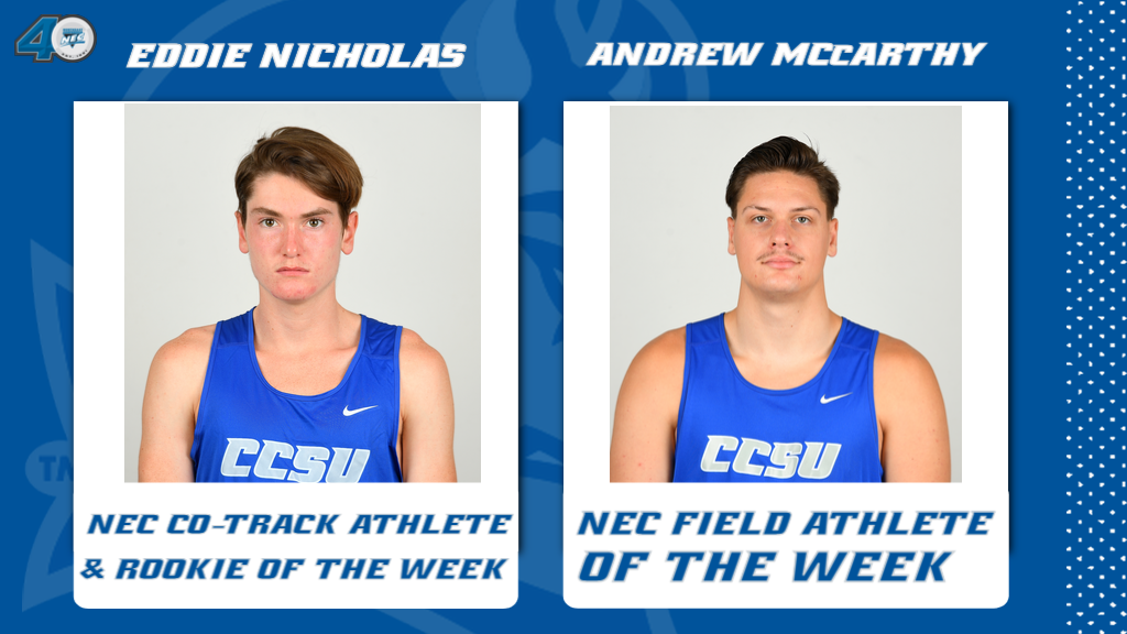 Eddie Nicholas and Andrew McCarthy Earn NEC Honors