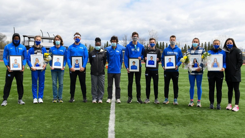 Men's Track Takes First over UAlbany at CCSU Blue Devil Invite