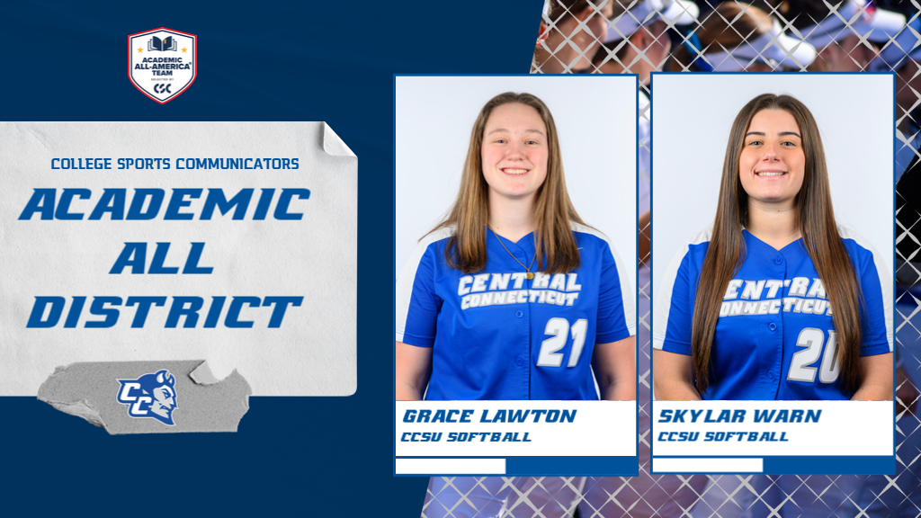 Grace Lawton and Skylar Warn were honored for their athletic and academic success. (Photos: Steve McLaughlin)