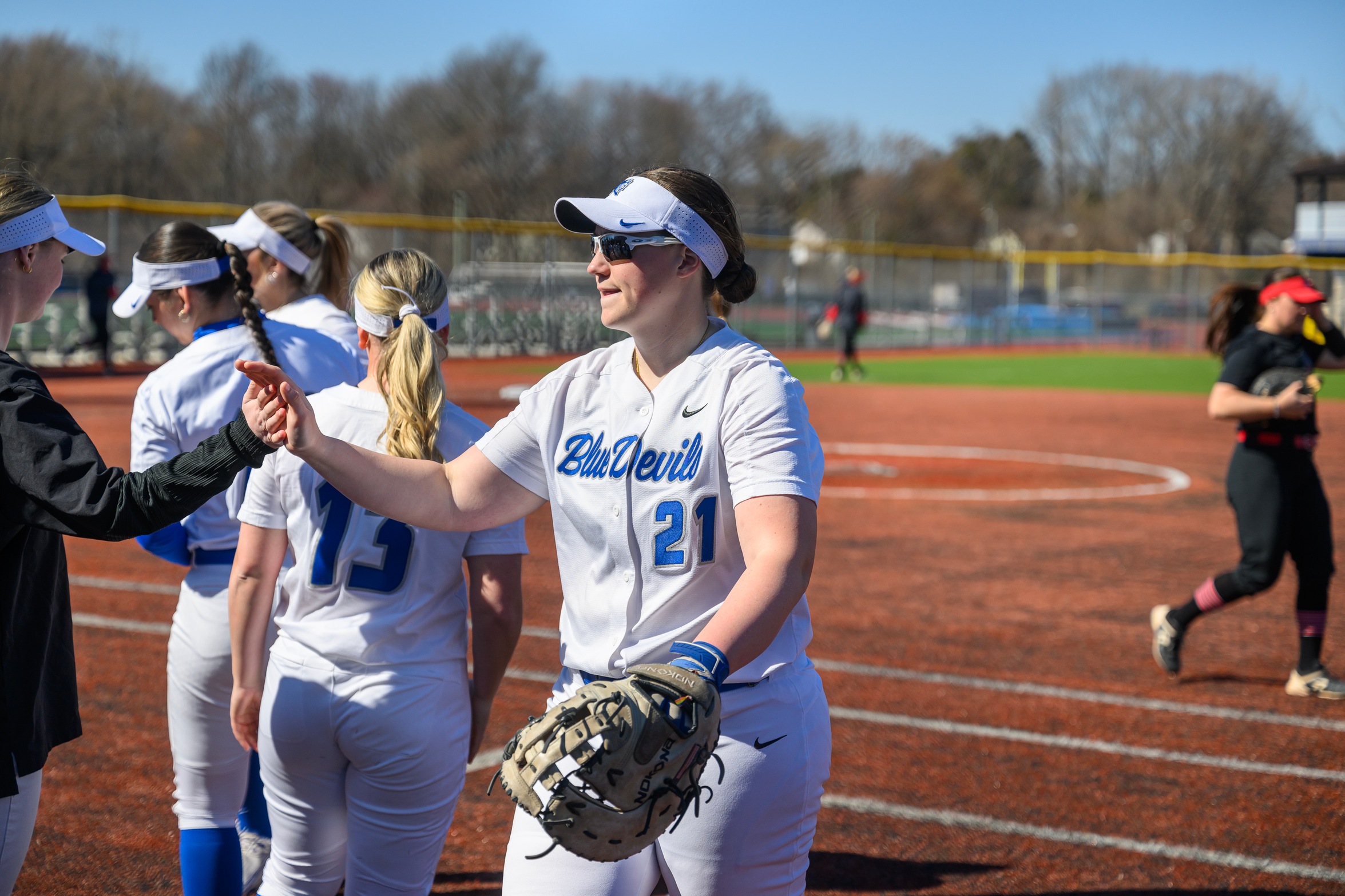 Softball Completes Sweep With Division I Record 22 Run Outburst