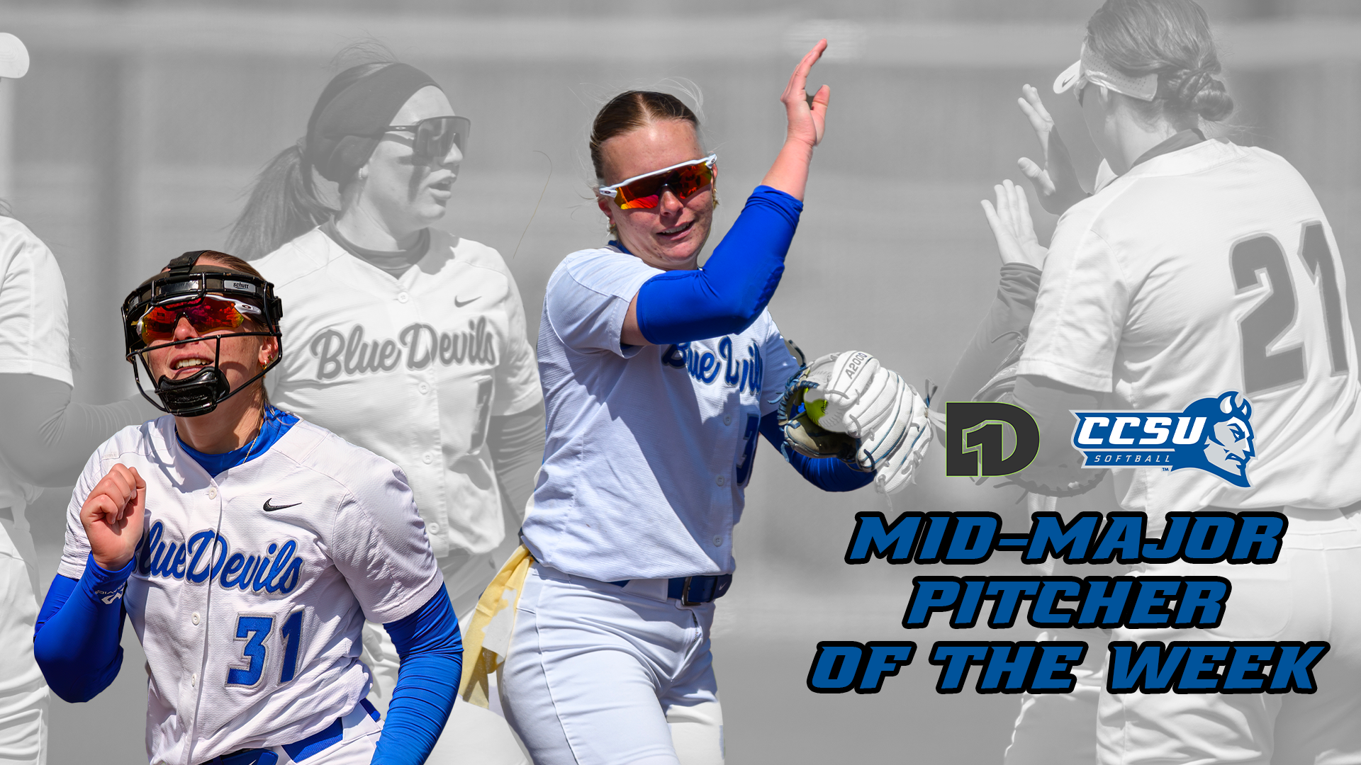 Liz Hamilton was named the National Mid-Major Pitcher of the Week on Tuesday after a 5-0 week for the Blue Devils. (Photos: Steve McLaughlin)