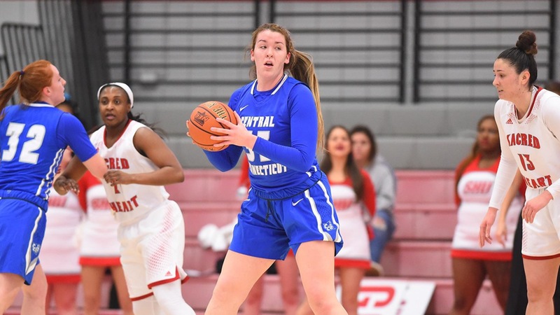 Berube Records Third Double-Double, RMU Outlasts Central 64-57 Monday