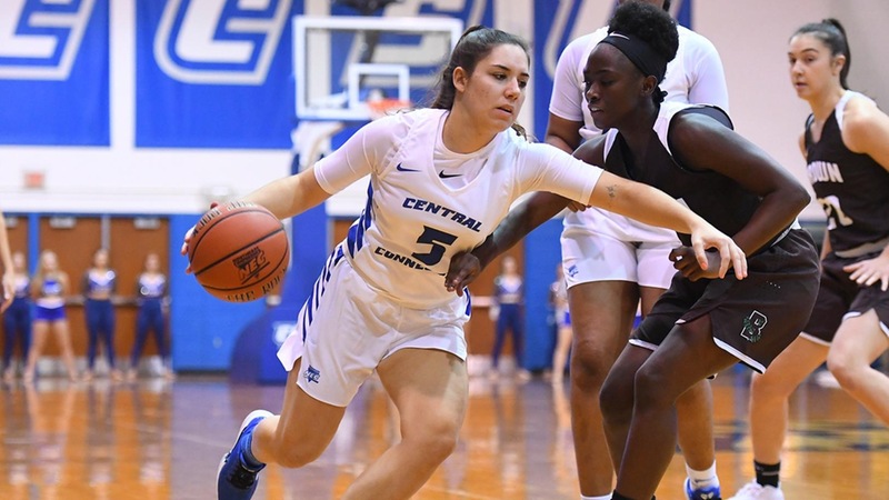 Blue Devils Shortened by Merrimack 65-56