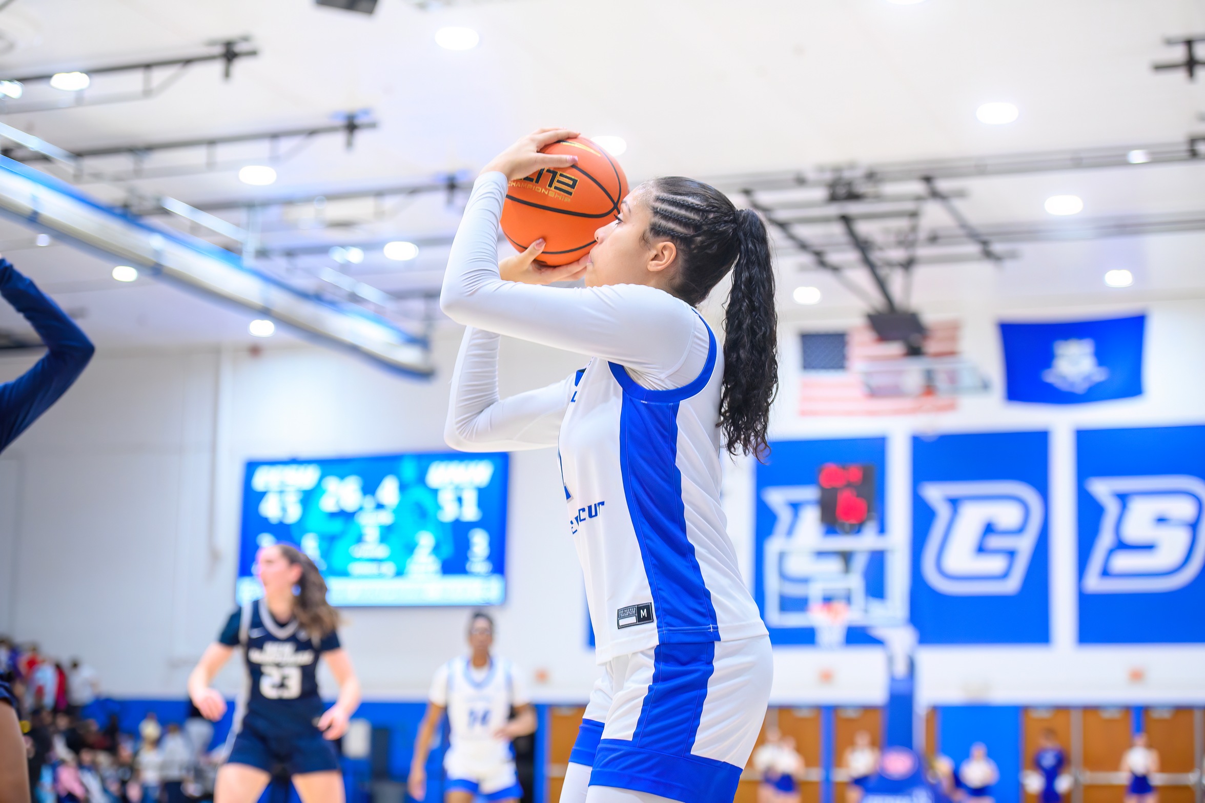 Kiyah Lewis scored a career-high 28 points Thursday for the Blue Devils in Chicago. (Photo: Steve McLaughlin)