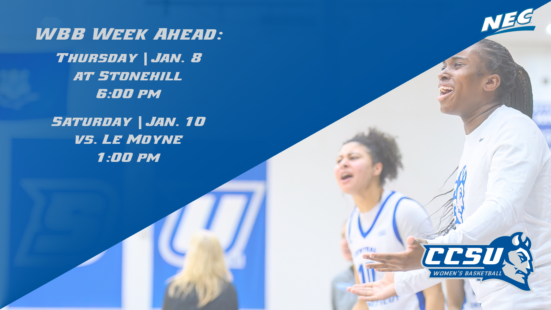 Women's Basketball Set to Face Stonehill; Host Le Moyne