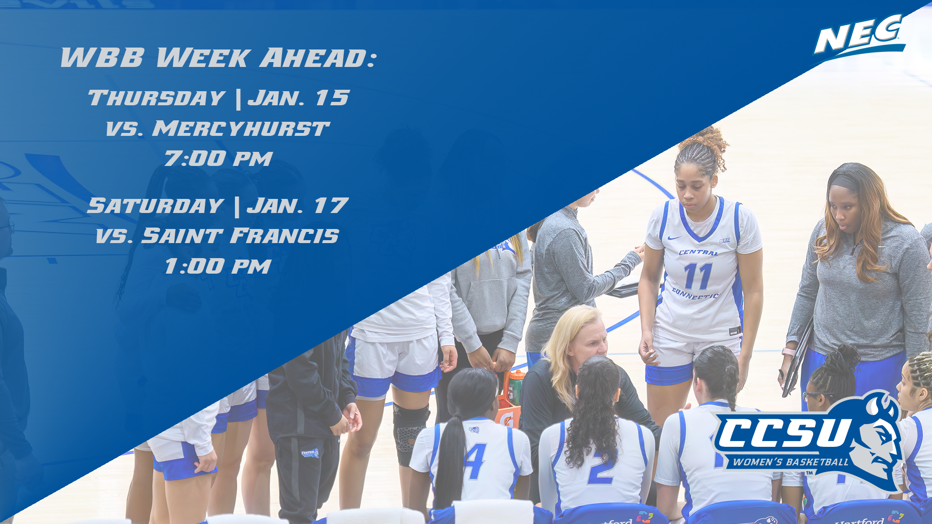 Women's Basketball Hosts Mercyhurst, SFU Beginning Thursday
