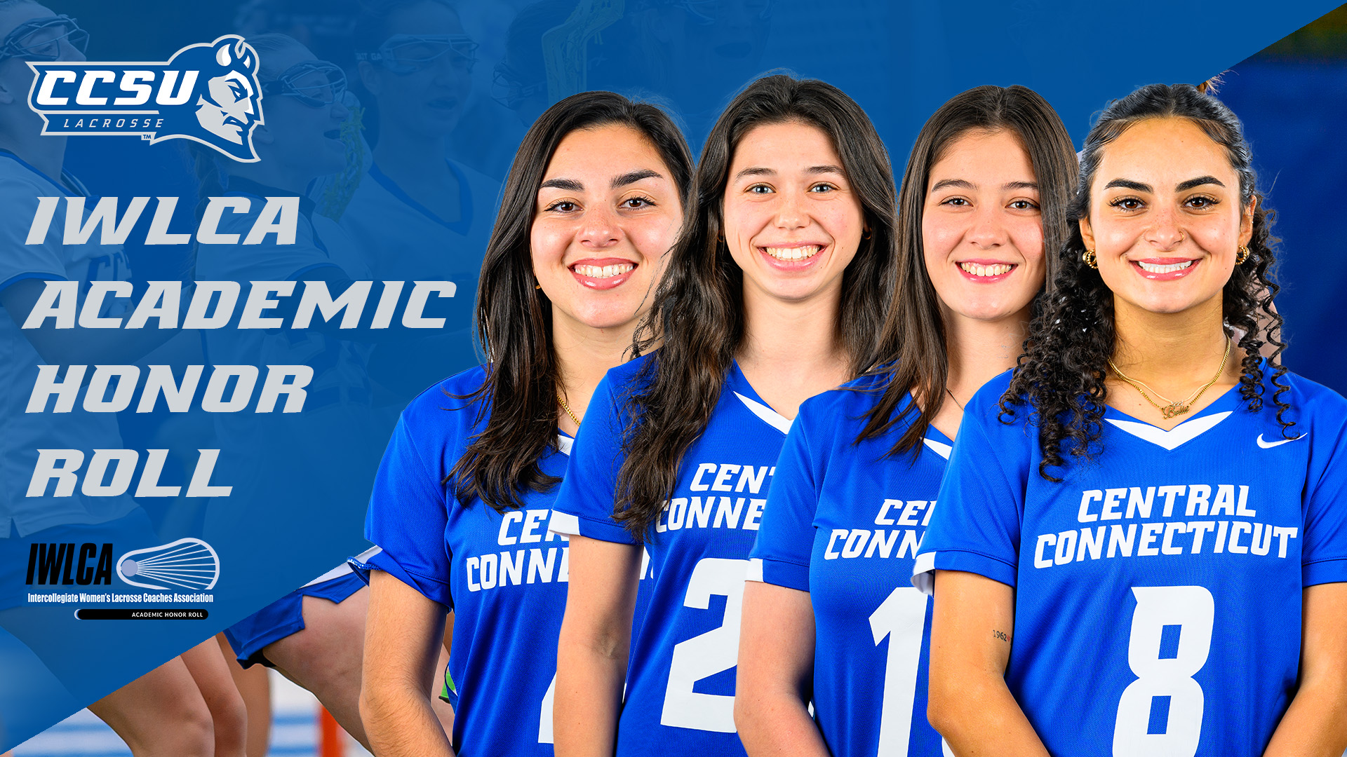 four student-athletes honored for their success in the classroom and were named to the IWLCA Division I Academic Honor Roll. (photos: Steve McLaughlin)