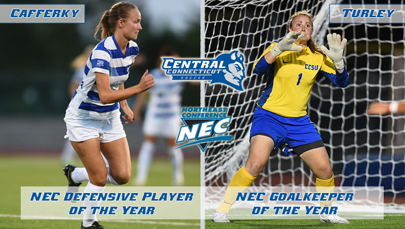 Cafferky, Turley Feature Five All-NEC Blue Devils
