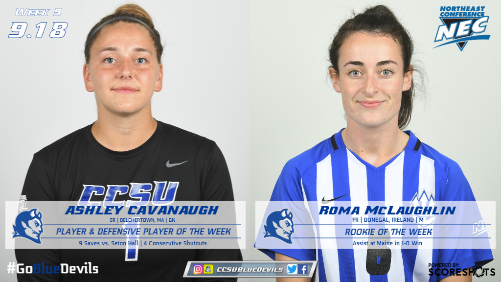 Cavanaugh, McLaughlin Sweep NEC Women's Soccer Awards
