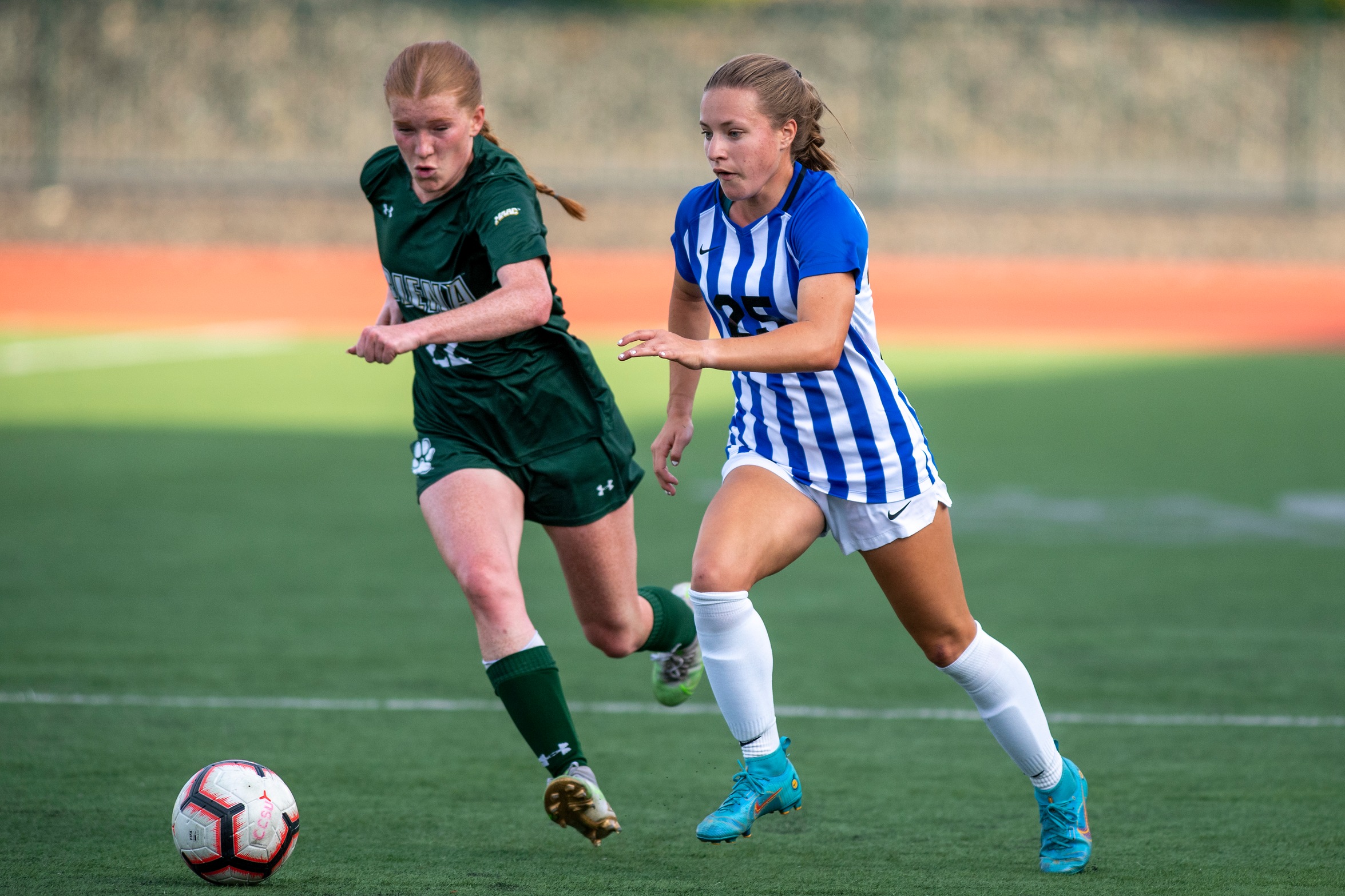 Kiley Yepes scored her fifth collegiate goal in helping CCSU to a tie at Manhattan on Thursday. (Photo: Steve McLaughlin)
