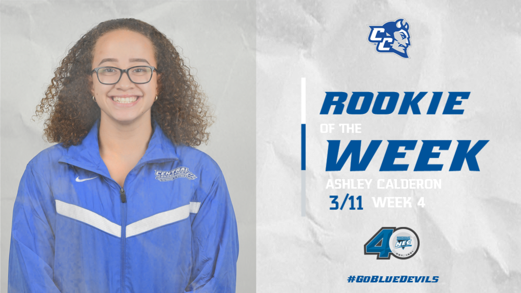 Calderon Earns NEC Swimming Honor