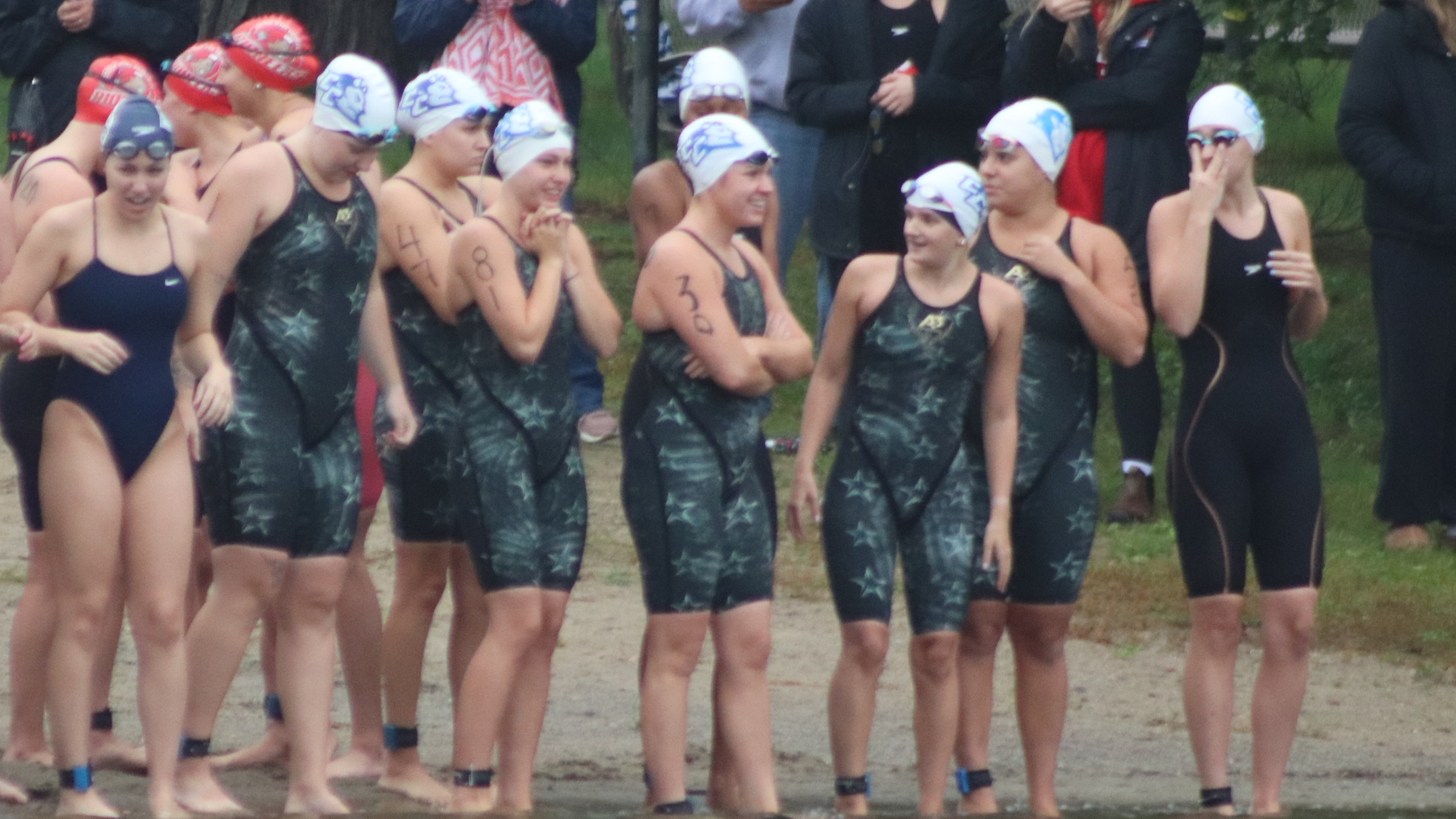 The Blue Devils opened the season at the Block Cancer Open Water Festival, with six swimmers earning the qualifying standard for the CSCAA Open Water National Championship. (Photo: CCSU Athletics)