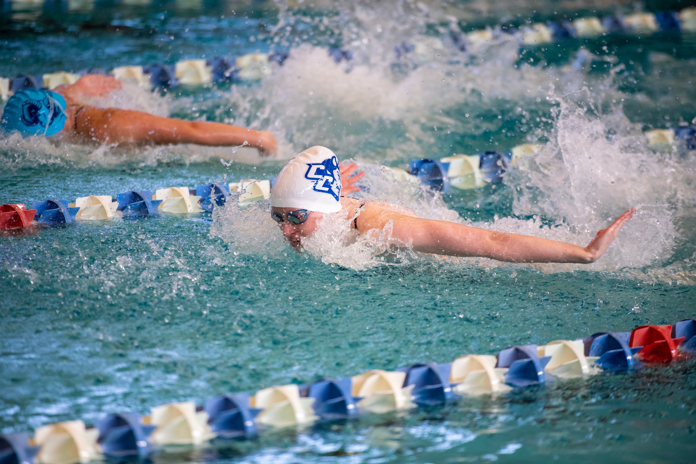 Cassidy Stotler (pictured) and Abbey Keane both won two individual races versus Stony Brook on Saturday. (Photo: Steve McLaughlin)