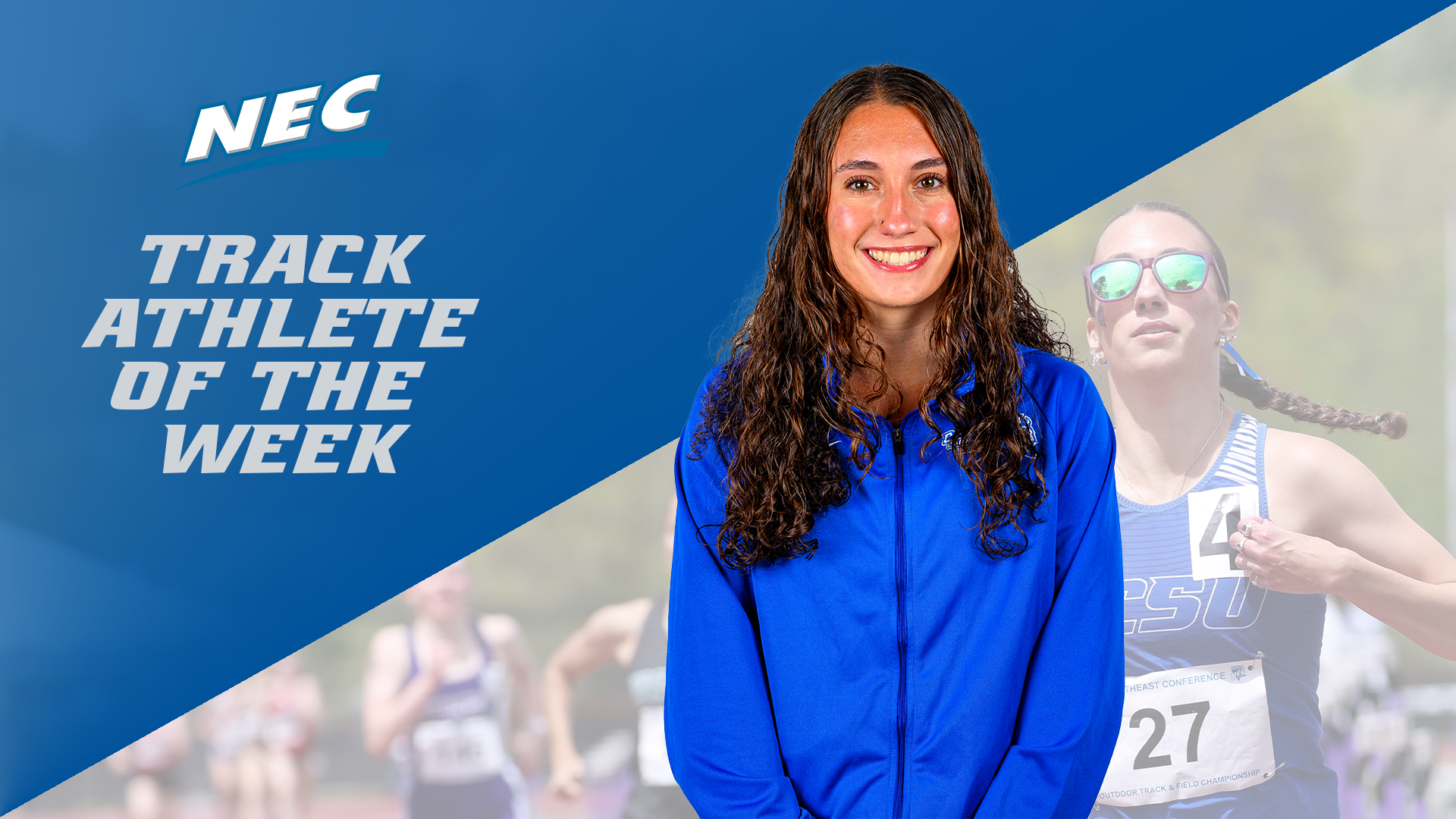 Mya Morabito is the NEC Track Athlete of the Week for January 13, 2026.