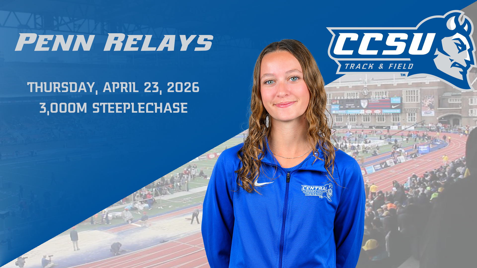 Desmarais Runs 3,000m Steeplechase at Penn Relays