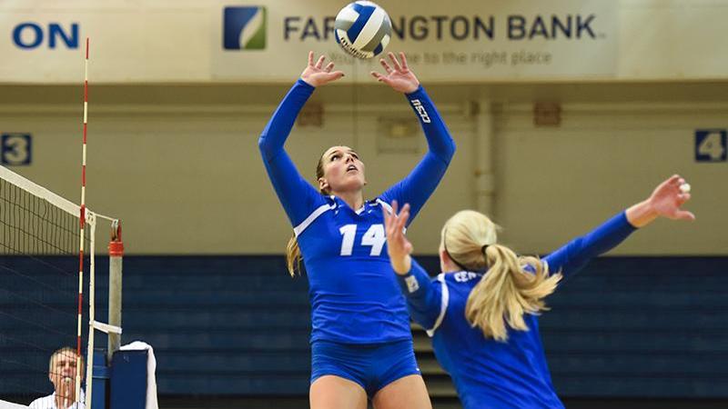 Volleyball Defeats Fairleigh Dickinson in Five Sets on Sunday