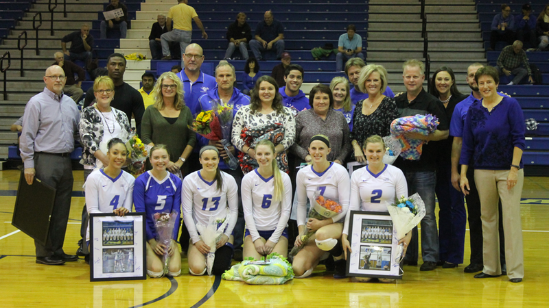 Volleyball Falls to LIU Brooklyn, 3-2, on Senior Day