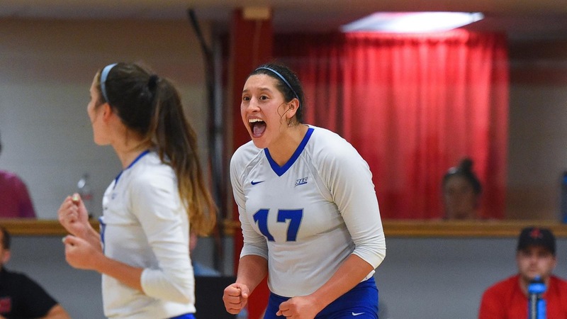 Volleyball Downs St. Francis Brooklyn for First NEC Win