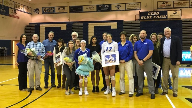 Volleyball Drops LIU Brooklyn, 3-1, on Senior Day