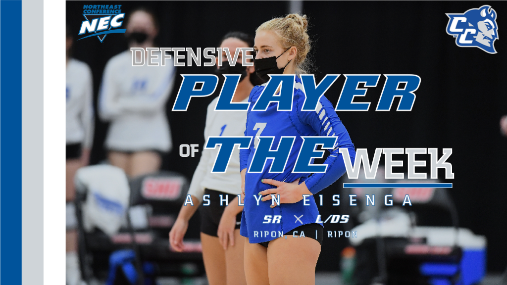 Eisenga Recognized by Northeast Conference Monday